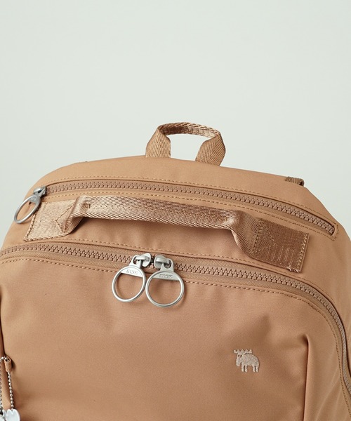 moz（モズ）の「moz(モズ) 軽量 撥水 A4サイズ収納 キャリーオン リュック ZZRK-02（バックパック/リュック・レディース・ブラック/トリコロール/アイボリー/グレイッシュブルー/キャメル・ONE SIZE）」の7枚目の写真