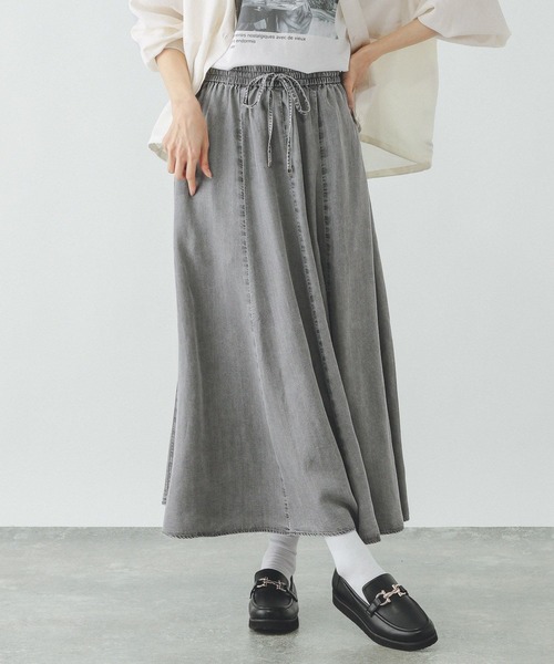 GLOBAL WORK(グローバルワーク)の「エアリーリラックスDENIMスカート/282484(スカート・レディース・ベージュ/ブルー系その他4/グレー系その他2/ネイビー・SHORT/REGULAR)」の21枚目の写真