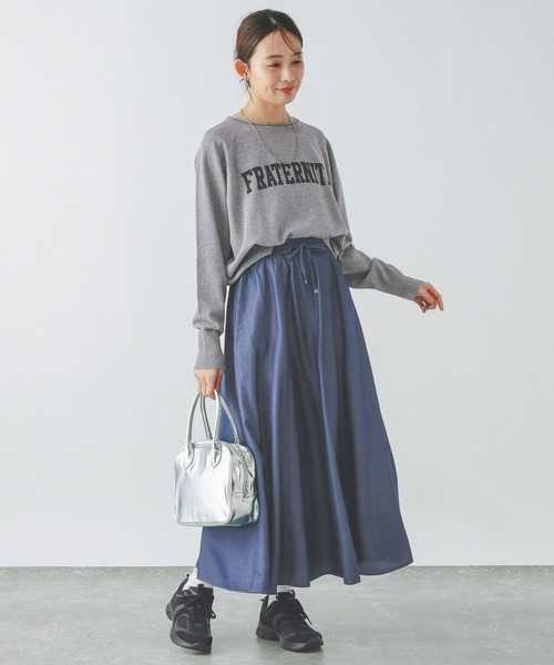 GLOBAL WORK(グローバルワーク)の「エアリーリラックスDENIMスカート/282484(スカート・レディース・ベージュ/ブルー系その他4/グレー系その他2/ネイビー・SHORT/REGULAR)」の17枚目の写真