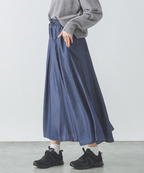 GLOBAL WORK(グローバルワーク)の「エアリーリラックスDENIMスカート/282484(スカート・レディース・ベージュ/ブルー系その他4/グレー系その他2/ネイビー・SHORT/REGULAR)」の18枚目の写真