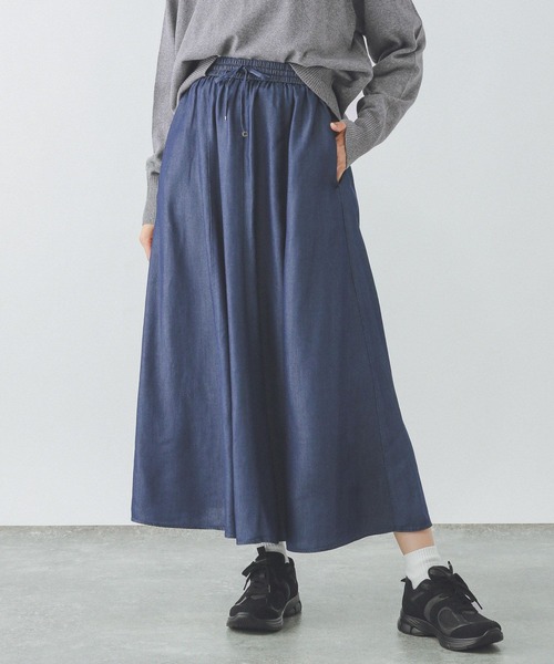 GLOBAL WORK(グローバルワーク)の「エアリーリラックスDENIMスカート/282484(スカート・レディース・ベージュ/ブルー系その他4/グレー系その他2/ネイビー・SHORT/REGULAR)」の19枚目の写真