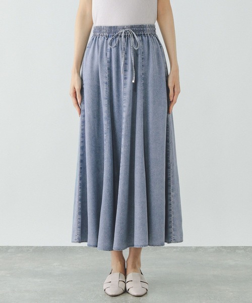 GLOBAL WORK(グローバルワーク)の「エアリーリラックスDENIMスカート/282484(スカート・レディース・ベージュ/ブルー系その他4/グレー系その他2/ネイビー・SHORT/REGULAR)」の12枚目の写真