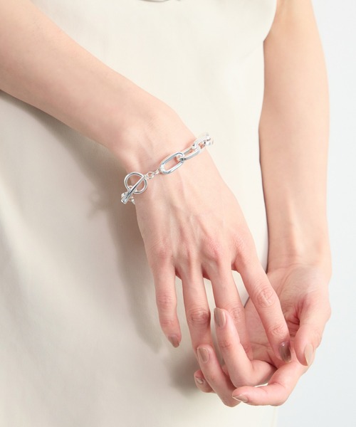 BARNYARDSTORM(バンヤードストーム)の「BARNYARDSTORM / スクエアチェーンブレスレット(ブレスレット・レディース・その他1/その他2・FREE)」の2枚目の写真