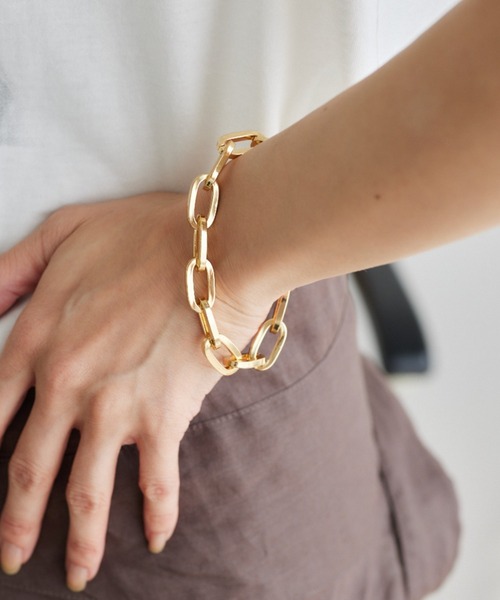 BARNYARDSTORM(バンヤードストーム)の「BARNYARDSTORM / スクエアチェーンブレスレット(ブレスレット・レディース・その他1/その他2・FREE)」の3枚目の写真