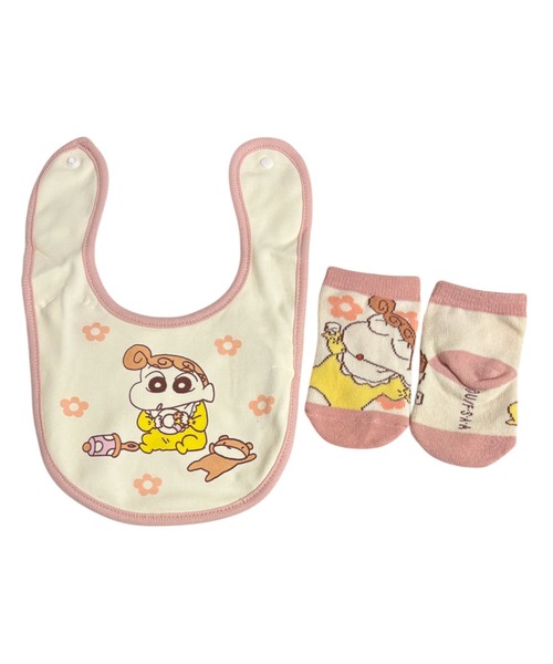 クレヨンしんちゃん 】 ベビーセット 25S2（スタイ/よだれかけ