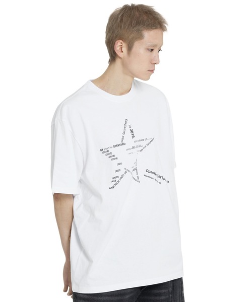 OY Tシャツ ホワイト OY/オーワイ』 TYPO STAR TEE/タイポスター半袖Tシャツ（Tシャツ