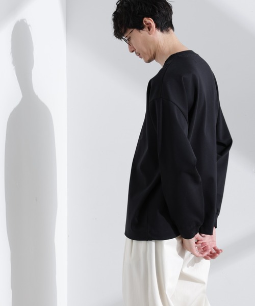 NANO universe(ナノユニバース)の「シルケットポンチロングスリーブバルーンTシャツ 長袖(Tシャツ/カットソー・メンズ・ホワイト/ブラック・M/L)」の11枚目の写真