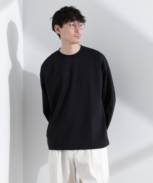 NANO universe(ナノユニバース)の「シルケットポンチロングスリーブバルーンTシャツ 長袖(Tシャツ/カットソー・メンズ・ホワイト/ブラック・M/L)」の10枚目の写真