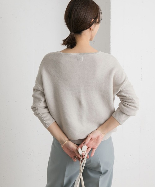 ニット セーター コットンボートネックガーターKNIT レディース URBAN RESEARCH DOORS ニット セーター コットンボートネック