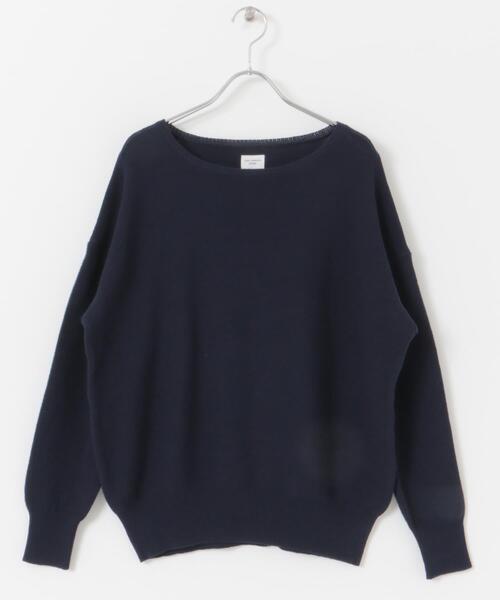 URBAN RESEARCH DOORS（アーバンリサーチドアーズ）の「コットンボートネックガーターKNIT（ニット/セーター・レディース・ライトグレー/ネイビー/モカ・MEDIUM）」の13枚目の写真