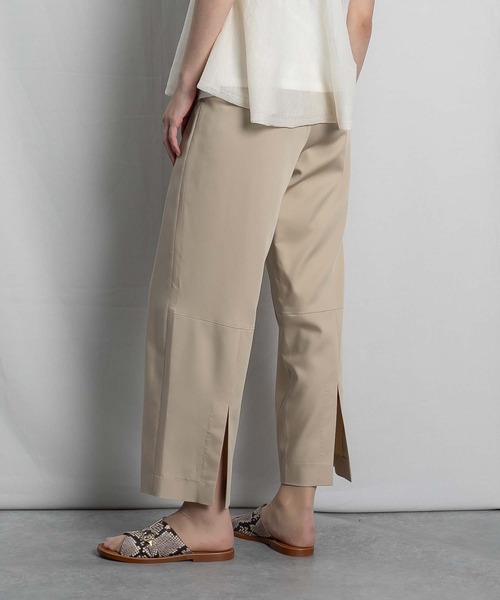 RAW FUDGE（ローファッジ）の「バックスリットストレートパンツ（スラックス・レディース・ブラック/ネイビー/ベージュ・M）」の2枚目の写真