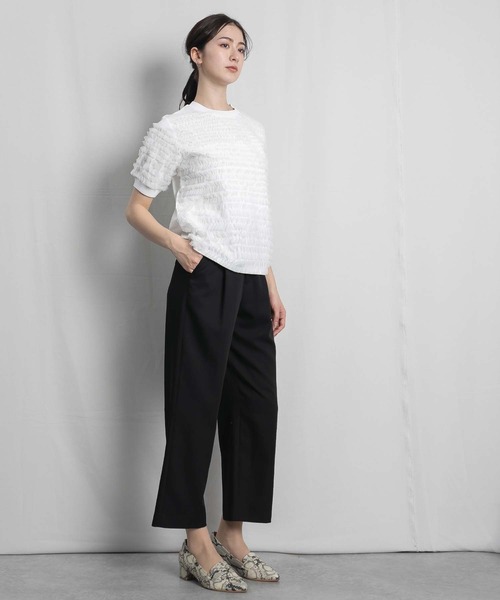 RAW FUDGE（ローファッジ）の「バックスリットストレートパンツ（スラックス・レディース・ブラック/ネイビー/ベージュ・M）」の20枚目の写真