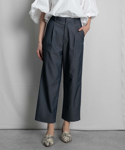 RAW FUDGE（ローファッジ）の「バックスリットストレートパンツ（スラックス・レディース・ブラック/ネイビー/ベージュ・M）」の14枚目の写真