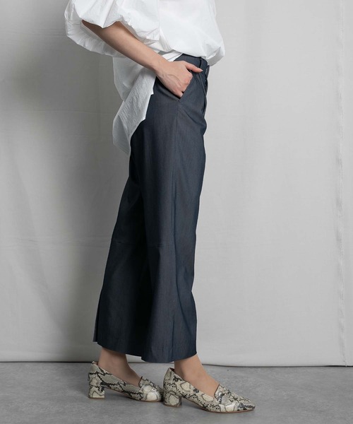 RAW FUDGE（ローファッジ）の「バックスリットストレートパンツ（スラックス・レディース・ブラック/ネイビー/ベージュ・M）」の15枚目の写真