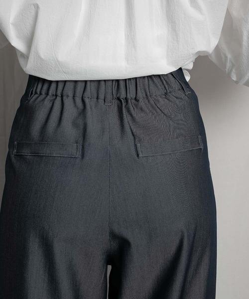 RAW FUDGE（ローファッジ）の「バックスリットストレートパンツ（スラックス・レディース・ブラック/ネイビー/ベージュ・M）」の10枚目の写真