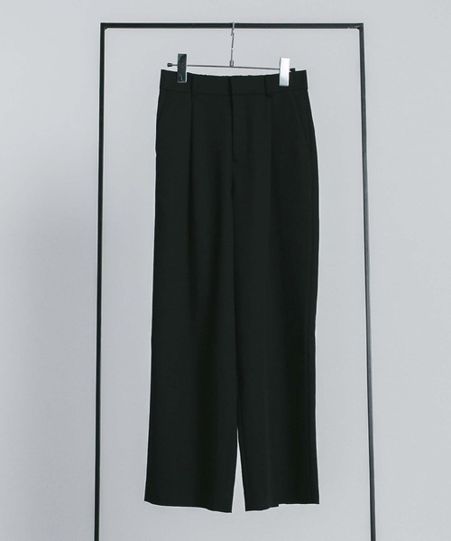 RAW FUDGE（ローファッジ）の「バックスリットストレートパンツ（スラックス・レディース・ブラック/ネイビー/ベージュ・M）」の11枚目の写真