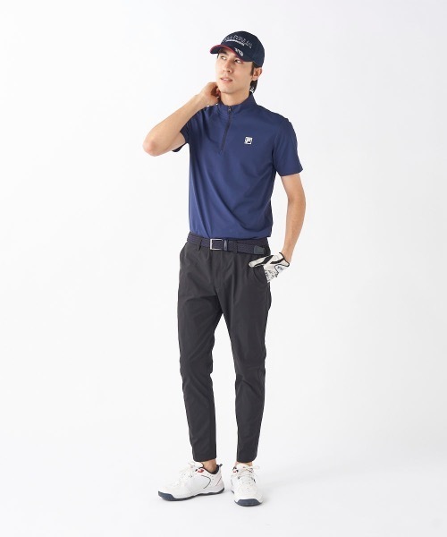 セール】【FILA GOLF/フィラゴルフ】半袖ハーフジップシャツ