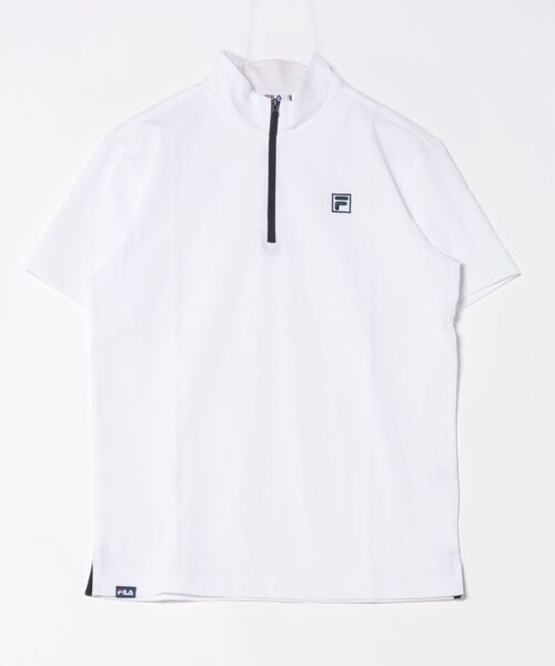 FILA GOLF(フィラゴルフ )の「【FILA GOLF/フィラゴルフ】半袖ハーフジップシャツ ゴルフ 吸汗速乾 UVカット おしゃれなギフトに最適!(シャツ/ブラウス・メンズ・ブラック/ホワイト/ネイビー・XX-LARGE/LARGE/X-LARGE/MEDIUM)」の16枚目の写真