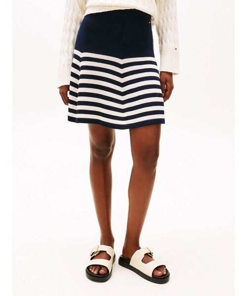 トミー ヒルフィガー（ ）/リヨセルシルクフレアミニスカート セール】リヨセルシルクフレアミニスカート（スカート）｜TOMMY