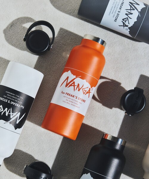 NANGA（ナンガ）の「NANGA × Hydro Flask × FREAK'S STORE/ナンガ × ハイドロフラスク × フリークスストア 別注 18oz STANDARD MOUTH ハイドロフラスク スタンダードマウス（水筒・メンズ・ホワイト/ブラック/ベージュ/グレー/オレンジ/ライトグレー・ONE SIZE）」の6枚目の写真