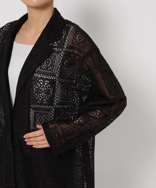 GLOBAL WORK（グローバルワーク）の「MATINEE LINE/レースジャケット/327905（その他アウター・レディース・ブラック/オフホワイト・SMALL/MEDIUM/LARGE）」の15枚目の写真