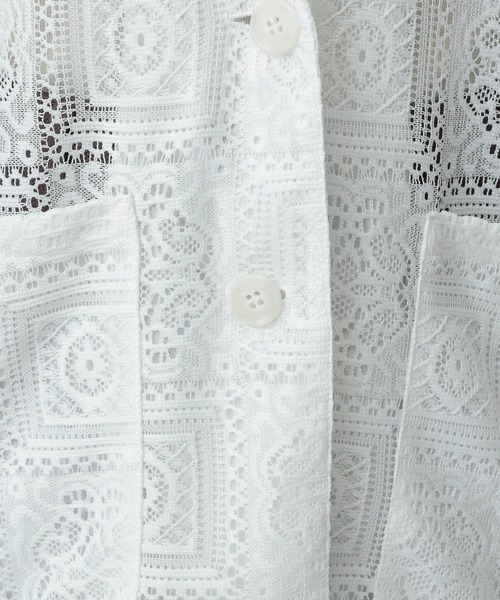 GLOBAL WORK（グローバルワーク）の「MATINEE LINE/レースジャケット/327905（その他アウター・レディース・ブラック/オフホワイト・SMALL/MEDIUM/LARGE）」の11枚目の写真