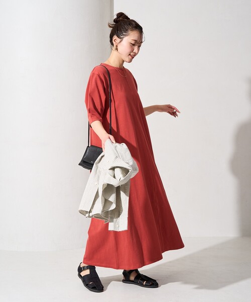 セール】限定展開 半袖 Aライン シルエット ワンピース
