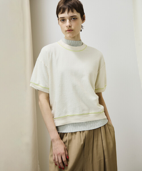 UNFIL(アンフィル)の「unfil | パイルジャージー 半袖スウェットプルオーバー WOMEN(スウェット・レディース・オフホワイト/Nat・0)」の6枚目の写真