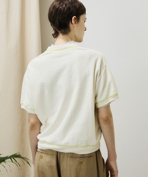 UNFIL(アンフィル)の「unfil | パイルジャージー 半袖スウェットプルオーバー WOMEN(スウェット・レディース・オフホワイト/Nat・0)」の7枚目の写真