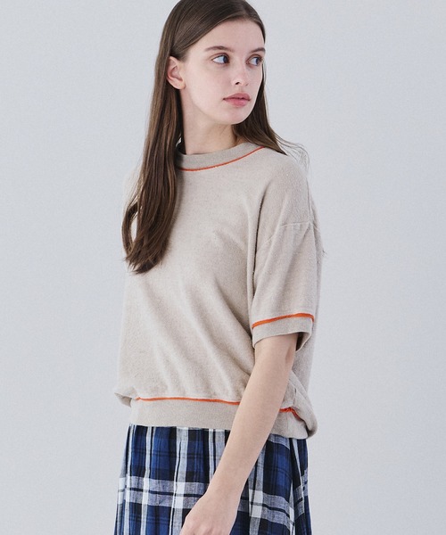 UNFIL(アンフィル)の「unfil | パイルジャージー 半袖スウェットプルオーバー WOMEN(スウェット・レディース・オフホワイト/Nat・0)」の4枚目の写真