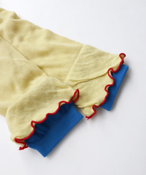 KIVISDOU（キビスドウ）の「チューリップフリル ＵＶカット アームカバー（アームカバー・レディース・マスタード/ライトグレー/グリーン/レッド・F）」の14枚目の写真