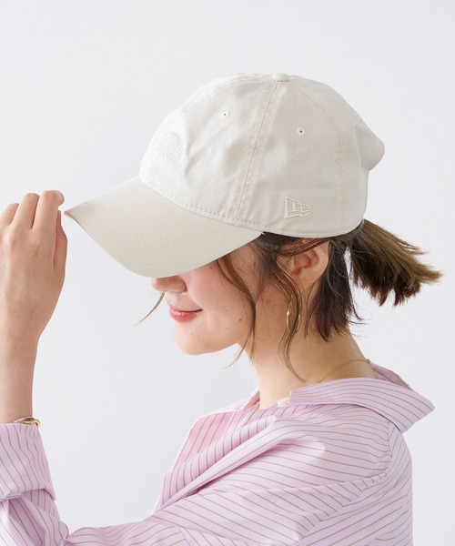 NEW ERA(ニューエラ)の「【NEW ERA×MICA&DEAL】ロゴ刺繍コラボレーションCAP-9TWENTY(キャップ・レディース・アイボリー/グレイッシュベージュ/ベージュ/ネイビー・FREE)」の6枚目の写真