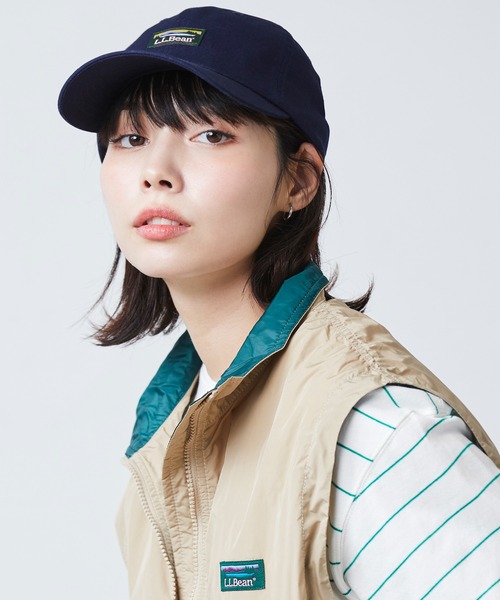 L.L.Bean（エルエルビーン）の「カタディン・ツイル・ディープ・クラウン・キャップ（キャップ・メンズ・ネイビー/イエロー/ベージュ/ピンク/ブラック/ライトブルー/オリーブ・LARGE）」の21枚目の写真