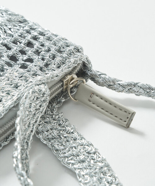 un dix cors（アンディコール）の「メタリック柄編みミニショルダー（ショルダーバッグ・レディース・ブロンズ/シルバー・FREE）」の18枚目の写真