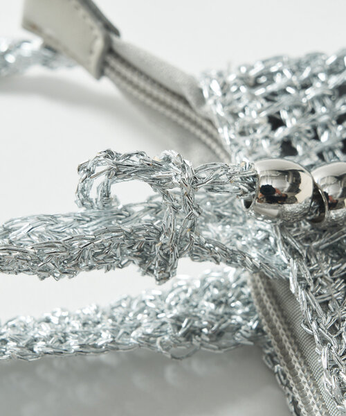 un dix cors（アンディコール）の「メタリック柄編みミニショルダー（ショルダーバッグ・レディース・ブロンズ/シルバー・FREE）」の17枚目の写真