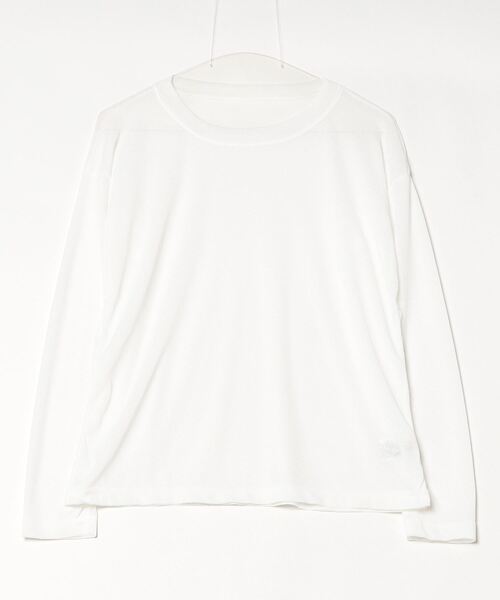 Per sist ence(パーシエンス)の「ロングスリーブシアートップス(Tシャツ/カットソー・レディース・イエロー/ホワイト/ピンク/ブルー/ブラック・FREE)」の11枚目の写真