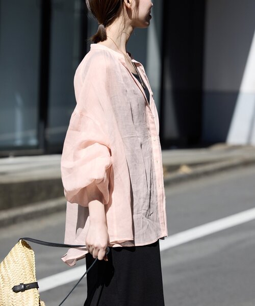 SLOBE IENA ブラウス シャツ ラミースキッパーシャツ レディース
