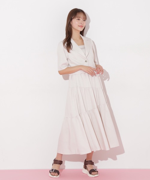 ◇ジャケットジャンスカセットアップ（ワンピース）｜JILL by JILL