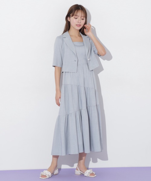 JILL by JILL STUART(ジルバイジルスチュアート)の「◇ジャケットジャンスカセットアップ(ワンピース・レディース・ホワイト系その他/ブルー/チャコールグレー・FREE)」の20枚目の写真