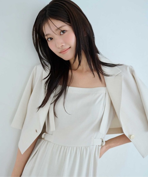 JILL by JILL STUART(ジルバイジルスチュアート)の「◇ジャケットジャンスカセットアップ(ワンピース・レディース・ホワイト系その他/ブルー/チャコールグレー・FREE)」の5枚目の写真