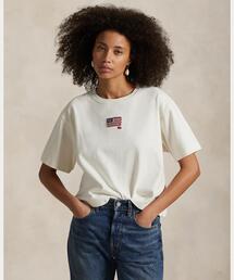 POLO RALPH LAUREN | フラッグ コットン ジャージー クロップド Tシャツ(Tシャツ/カットソー)