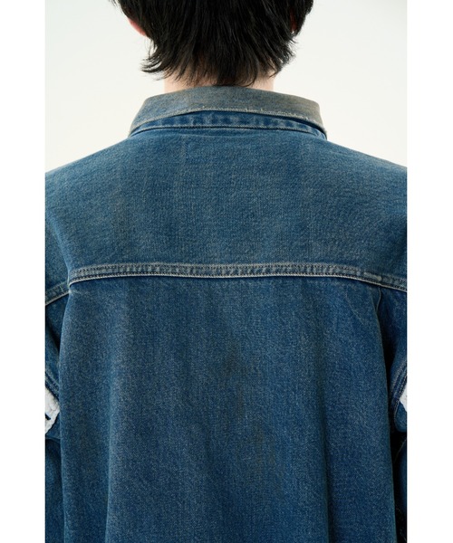 DISCOVERED（ディスカバード）の「CROCHET DENIM BLOUSON（デニムジャケット・メンズ・インディゴブルー/ブラック/ネイビー・LARGE/SMALL）」の16枚目の写真