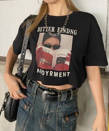 non-hedge（ノンヘッジ）の「転写プリントショート丈Tシャツ（Tシャツ/カットソー）」