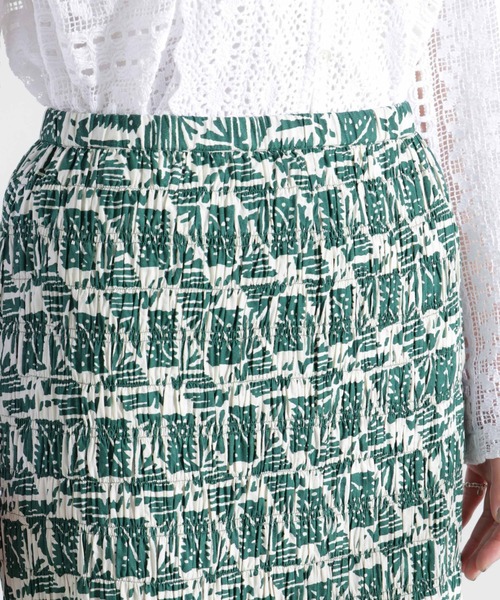 sara mallika（サラ マリカ）の「Sara mallika/COTTON POPLIN SHIRRING SKIRT（スカート・レディース・グリーン・FREE）」の12枚目の写真