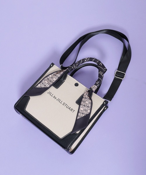 JILLSTUART正規品/送料関税込み トートバッグ 送料無料] JILLSTUART レザーロゴレタリングトートバッグ