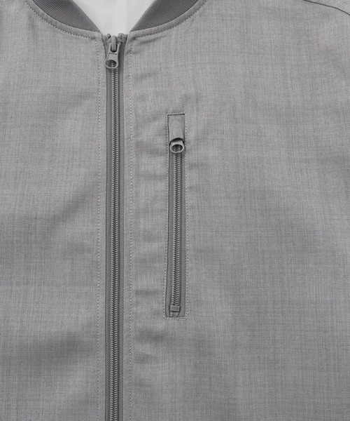 le cercle ADAM ET ROPE'(ルセルクルアダムエロペ)の「メランジドレープZIPUPブルゾン(ブルゾン・メンズ・グレー/ブラック/ベージュ・L/LL/M)」の7枚目の写真