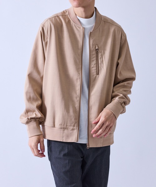 le cercle ADAM ET ROPE'(ルセルクルアダムエロペ)の「メランジドレープZIPUPブルゾン(ブルゾン・メンズ・グレー/ブラック/ベージュ・L/LL/M)」の16枚目の写真