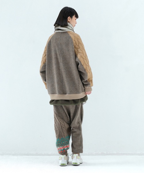 bedsidedrama（ベットサイドドラマ）の「OOPARTS Mix Relax Pants（その他パンツ・レディース・ブラック/ベージュ・1）」の5枚目の写真