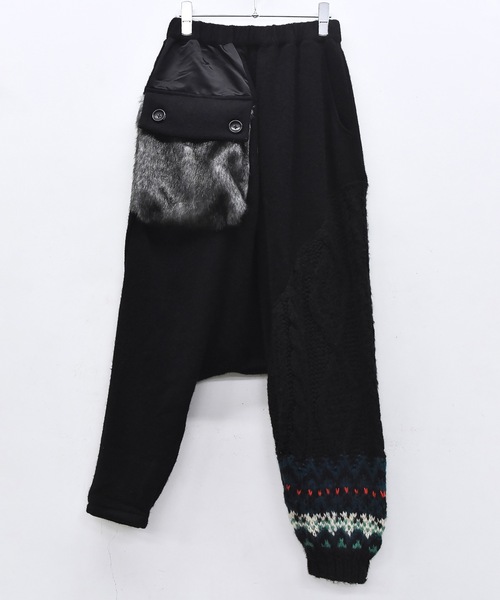 bedsidedrama（ベットサイドドラマ）の「OOPARTS Mix Relax Pants（その他パンツ・レディース・ブラック/ベージュ・1）」の9枚目の写真