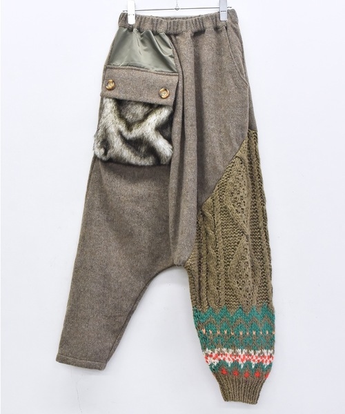 bedsidedrama（ベットサイドドラマ）の「OOPARTS Mix Relax Pants（その他パンツ・レディース・ブラック/ベージュ・1）」の11枚目の写真